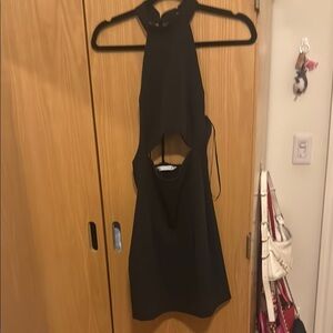 Elegant Black Halter Dress